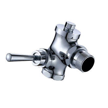 星期十 手扳小阀体-6分DN20 铜入墙式角式冲洗阀蹲便器冲洗阀 入墙式厕所冲洗阀定制