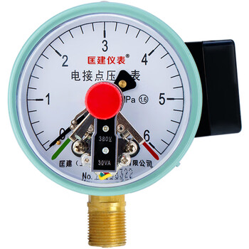 匡建仪表（CONJANT）YXC-100 磁助式电接点压力表精密水压气压表 220V380V通用触头功率30VA 0-6mpa 1 1