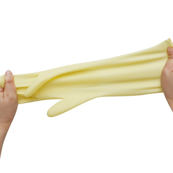 者也 5双防水洗碗手套 橡胶乳胶手套加厚耐磨劳保手套 舒适款L号