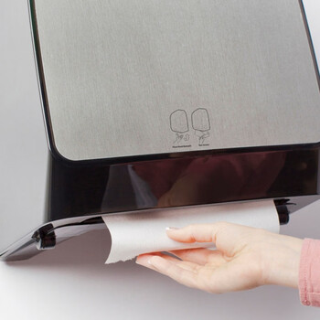 金佰利适高 自动感应出纸机 零接触出纸 擦手纸纸架 高容量不卡纸 金属灰色 1个/箱 35609