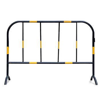 京特 铁马护栏公路施工移动式围挡道路临时隔离栏安全排队护栏警示工程安全防护 1.5*1米 36管黄黑铁护栏