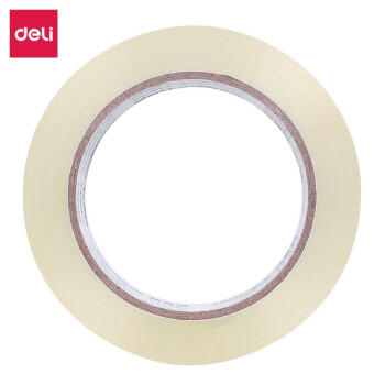 得力（deli）30183 45mm×100y×45um 封箱胶带 6.00 个/筒 (计价单位：筒) 透明