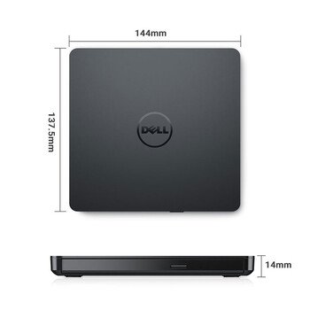 戴尔（DELL） 原装 DW316外置光驱DVD刻录机 USB外接笔记本台式机通用轻薄移动光驱 升级款【Type-C/USB双接】