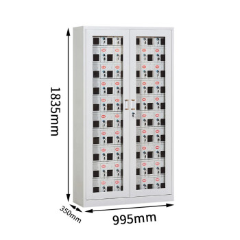 京度 钢制手机柜管理工厂学校手机存放箱收纳保管柜可定制 六十门充电柜