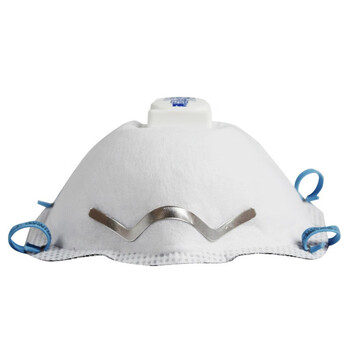 3M 8577防尘口罩  头戴式P95级活性炭防油烟异味带呼吸阀过滤罩杯式防护口罩 10只(一盒)