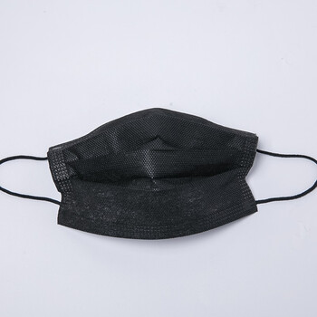 CM朝美 黑色3层独立包装【1000只】防唾液飞沫细菌工业劳保pm2.5防雾霾粉尘花絮颗粒物一次性防护口罩