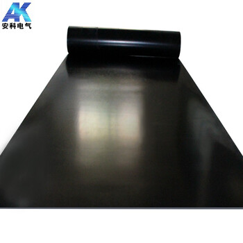 安科配电房绝缘胶垫 10kv高压绝缘橡胶板 黑色绝缘垫绝缘胶垫5mm厚1米