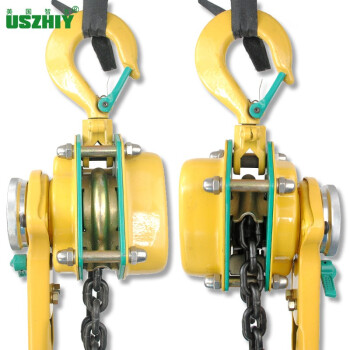 智友 USZHIY LB-B100手扳葫芦1吨1.5m锰钢链条起重手扳葫芦倒链汽车钣金吊具 黄色 1