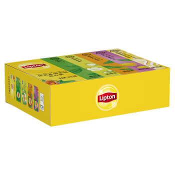 立顿（Lipton）经典茶包混合装 绿茶茉莉乌龙伯爵红茶 5种口味125包232.5g
