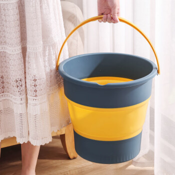 千屿10L中号折叠水桶洗笔桶折叠钓鱼桶车载洗车桶家用便携泡脚桶