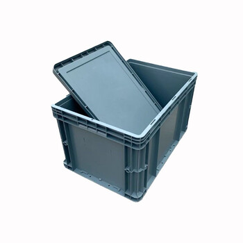 京度欧标EU箱汽配周转箱塑料物流箱收纳盒零件盒 400*300mm单盖