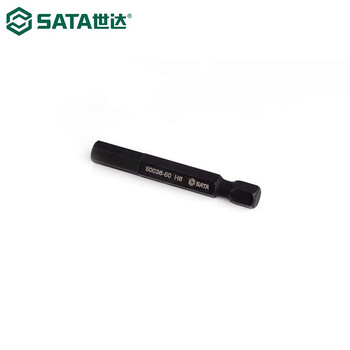 世达SATA 1/4"（6.35mm)系列50mm长机用六角批头，10件套，3*50mm，59033-50