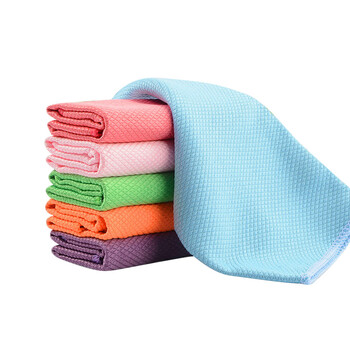 益美得 FW-2144 多功能吸水抹布擦玻璃无痕迹毛巾 40*50CM颜色随机