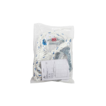 代尔塔（DELTAPLUS）503320 单钩限位安全绳 12mm三股安全绳+钢制O型钩+钢制大钩 总长2米 定做 1条