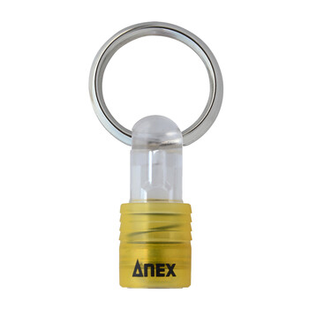 安力士牌（ANEX）多用途便捷挂扣1/4 6.35mm螺丝批头挂扣AQH-Y安全扣 超轻腰挂扣 黄色