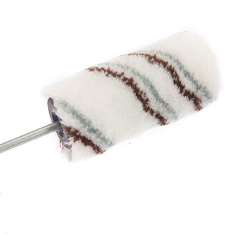 玉达中毛滚刷滚筒刷涂料滚刷100mm （6只+1个刷把）