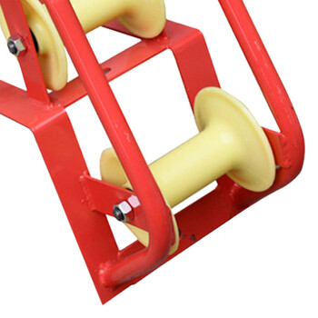 稳斯坦 WST180 放线滑轮尼龙 大弯井口滑轮转角滑轮地缆线缆尼龙轮 电缆滑轮(弯井口滑轮)