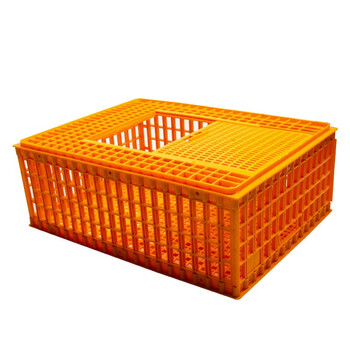 访客 FK 鸡笼周转箱塑料加厚运输筐家禽养殖筐鸡鸭鹅鸽子框鸡笼兔笼周转箱物流筐可拆卸折叠带天窗