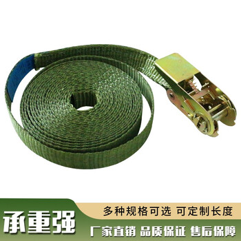 力虎王货车紧绳器拉紧器3/5/15米卡车货物捆绑带捆绑器车用加宽加厚绷带收紧带货车用的绳子宽2.5cm*长4m