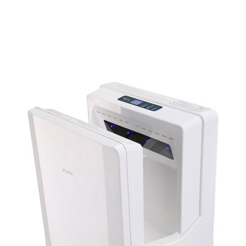 艾克（AIKE）AK2070 商务酒店全自动感应高速烘手机无级调速双面喷气式冷热干手器 【无刷电机】白色