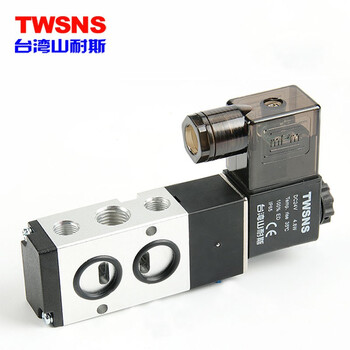 TWSNS山耐斯 气动电磁阀换向控制阀二位五通双控 美标4M220-08/DC24V
