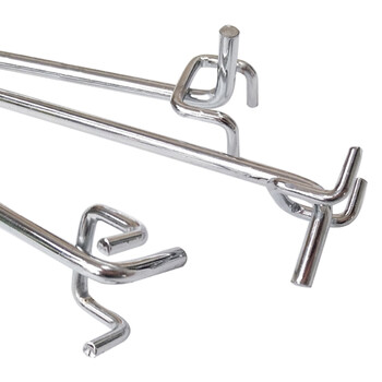 稳斯坦 WST015 洞洞板货架挂钩 工具挂板挂钩圆孔板挂钩 2.5cm孔距-4.2mm粗*15cm长