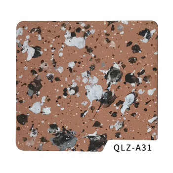 齐鲁 真石漆 QLZ-A31 天然真石漆防水砂岩石头岩片外墙涂料喷砂水性环保仿石漆25kg/桶【企业定制】