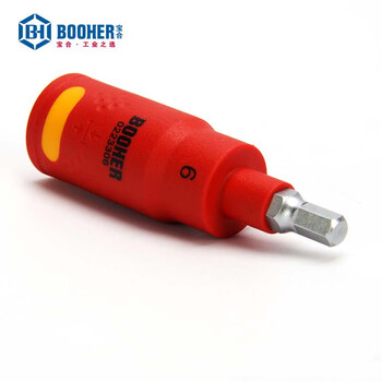 宝合(BOOHER)3/8"绝缘公制旋具套筒5x75MM