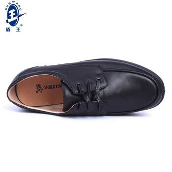 王盾/盾王 8555-2工作鞋黑色牛皮工作鞋男款耐磨防滑男鞋定做 42码 黑色 1双