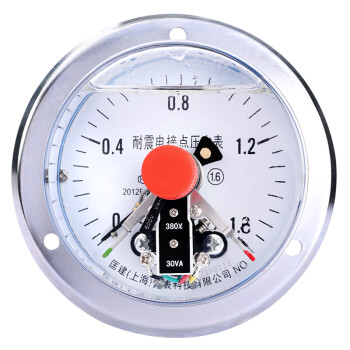 匡建仪表（CONJANT）YTNXC-100ZT耐震电接点压力表 轴向带边 水压表油压表气压表压力表 0-1.6MPa