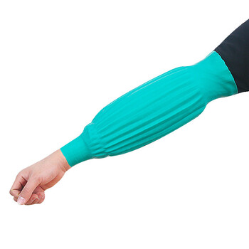 者也 乳胶袖套 白色40CM 加厚防水防油污耐酸碱束口工作护袖