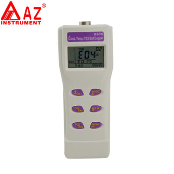 AZ 8306 电导率测试仪tds检测测试仪手持式水质检测测试仪盐度计盐度测试仪带温度测试 1年维保