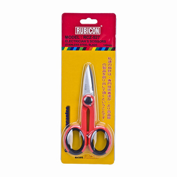 罗宾汉（RUBICON）RCZ-527电工剪刀 不锈钢多用剪 电工工具 5寸半 140mm