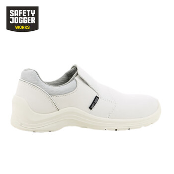 鞍琸宜GUSTO81劳保鞋男女轻便防砸防静电安全鞋白色43码1双装DKH