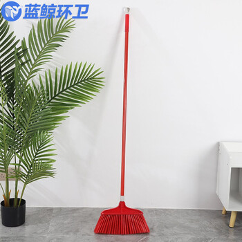 蓝鲸环卫 绿色替换头 硬毛软毛塑料扫把户外环卫扫帚头学校除尘扫除长柄扫把LJHW-9090