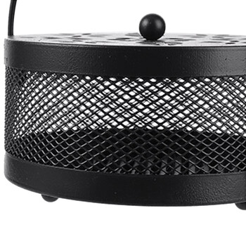 益美得 LD031 金属蚊香托盘便携手提可挂蚊香支架镂空蚊香底座 黑色网格