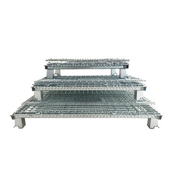 圣极光仓储笼可折叠金属铁框蝴蝶笼承重500kg线径4.8可定制G2511