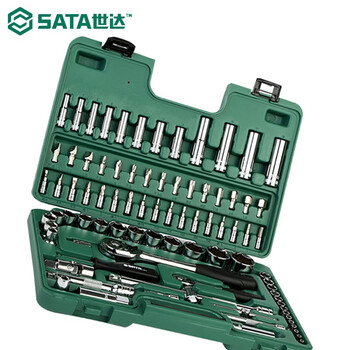 世达 SATA 86件6.3x12.5MM系列套筒组套 09013 1