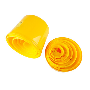 庄太太【圆形2L】黄色塑料垃圾桶一次性医疗利器盒锐器桶