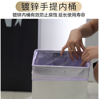 迪恩斯（DEANS）电梯口垃圾桶带烟灰缸酒店大堂立式烟灰桶宾馆走廊灭烟桶商场果皮桶 7S玫瑰金头