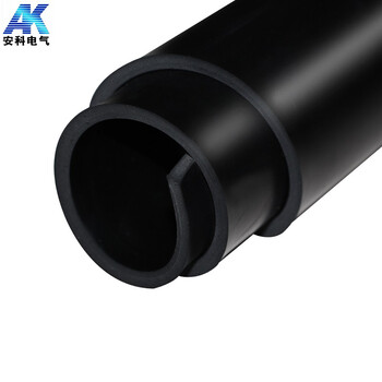 安科配电房绝缘胶垫 10kv高压绝缘橡胶板 黑色绝缘垫绝缘胶垫5mm厚1米