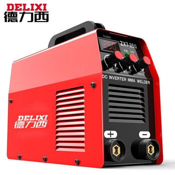 德力西电焊机250家电压220v小型逆变直流便携式工业焊机【裸机+插头】250数字经典款220v