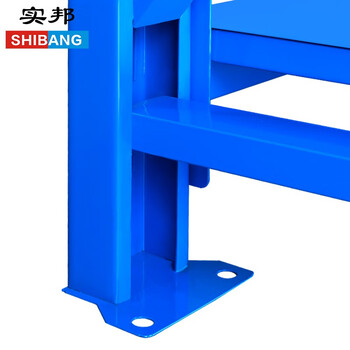 实邦货架置物架仓储货架展示架铁架仓库货架蓝色300kg副架长120*宽50*高200