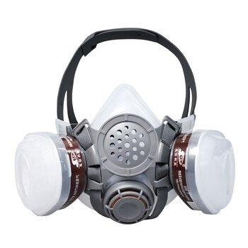 思创科技 硅胶半面罩防尘面具工业化工喷漆防苯农药裸面罩 ST-M50G-3B 1套（不含滤毒盒）