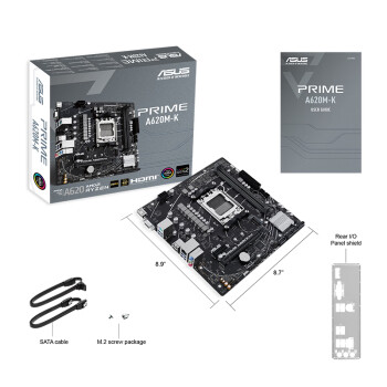 华硕（ASUS）PRIME A620M-K 支持DDR5 CPU 7700X/7600X (AMD A620/socket AM5) 