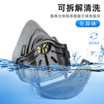 3M 防尘面具套装 3200面具1个+3700滤棉承接座1个+3701CN滤棉11片工业级防护面罩