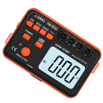 胜利仪器 绝缘电阻测试仪数字兆欧表 VC60E+