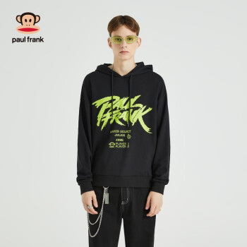 paulfrank大嘴猴秋季印花连帽休闲宽松卫衣男时尚潮流pfctt213171m