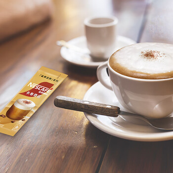 雀巢（Nestle）金牌馆藏卡布奇诺速溶咖啡粉奶茶咖啡伴侣工作族冲调饮料19gX5条