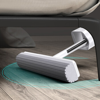 益美得 FH-1360  新款免手洗胶棉拖把吸水挤水海绵地拖自动回弹干湿两用拖布    33CM